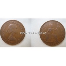 One Penny 1965 - Anglie 1 penny Elizabeth II